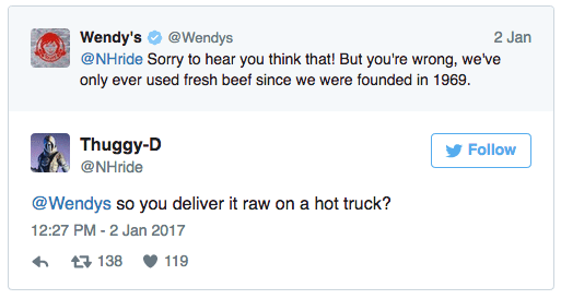 Wendy's Twitter Exchange