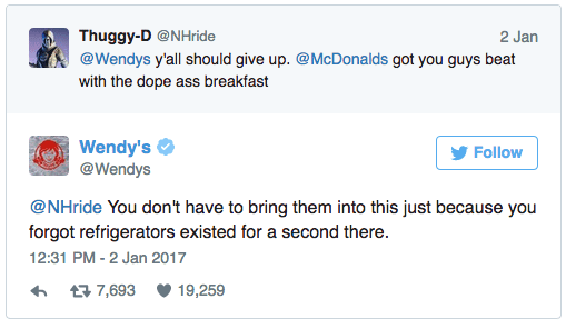 Wendy's Twitter Exchange